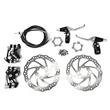 BlueSunshine Front and Back Disk Brake Kit - 160mm For 80cc Gas Motorized Bicycle