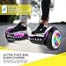 HYPER GOGO Hoverboard, Off Road All Terrain Hoverboards with Bluetooth Speaker, Colorful LED Light Wheels, UL Certified,6.5 inches Self Balancing Scooter,Purple