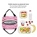 Aosbos Reusable Insulated Lunch Box Tote Bag (Pinstripe)
