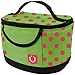 Zuca LunchBox Spotz (Color: Green with Pink spots, and black borders)