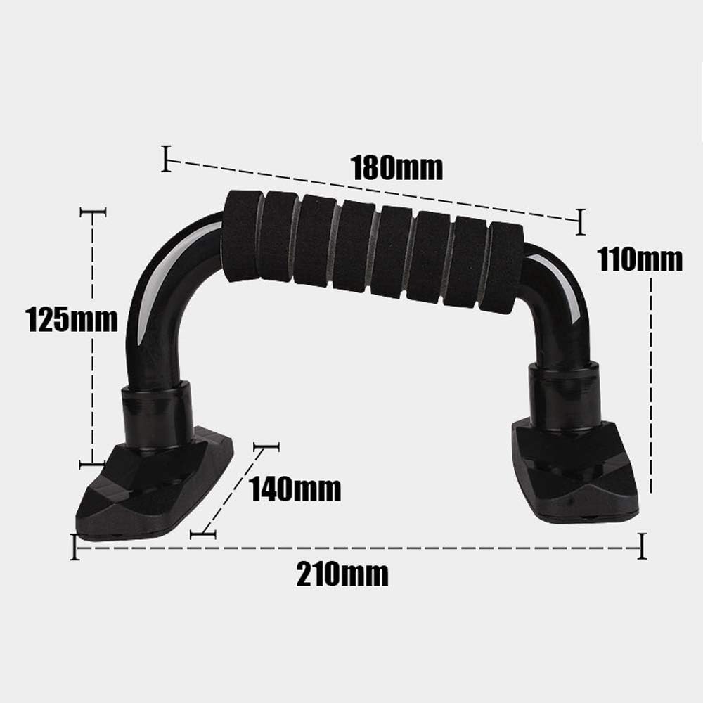 YEAQING Push Up Bars Strength Training Workout Pushup Stands Handles Set with Foam Padded Grips Non Slip Feet for Muscles Chest Exercise Women Men at Home Gym (Black) : Sports & Outdoors