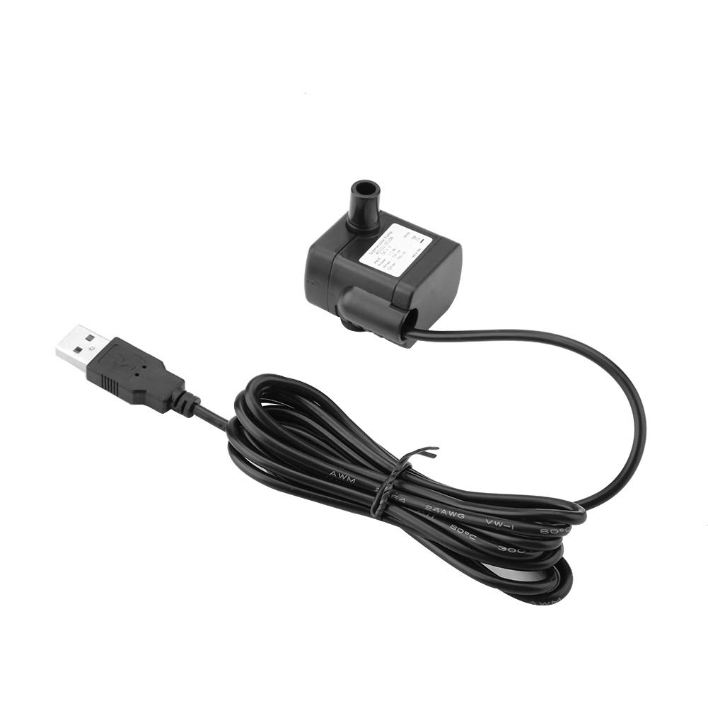 Small 5V 1.5W Mini USB Brushless Aquarium Submersible Fish Tank Pet Fountain Pump Water Circulation Pump