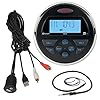 Jensen-AMFMUSB-Waterproof-Marine-Stereo-With-Enrock-Universal-USB-35MM-Auxiliary-Interface-Mount-WEnrock-Marine-Radio-Antenna-Black