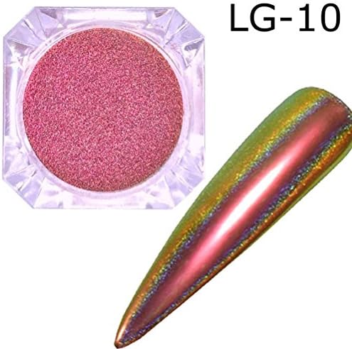Glitter Aluminum Flakes Magic Mirror Effect Powders Sequins Nail J