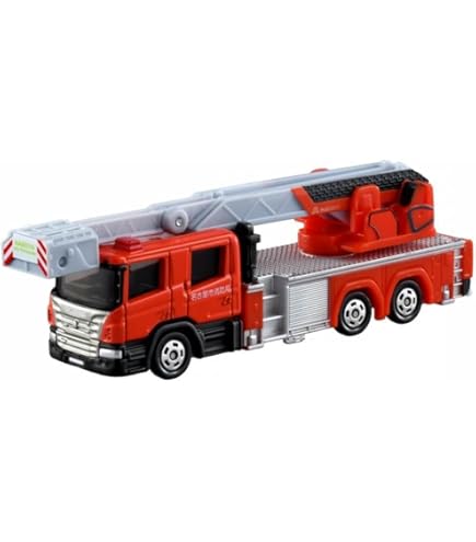 Amazon.com: Takara Tomy Tomica No.108 Hino Aerial Ladder Fire