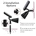 Perfectwo Solar Spotlights, 2-in-1 Colored Adjustable 4 LED Wall/Landscape Solar Lights with Automatic On/Off Sensor, 2 Pack