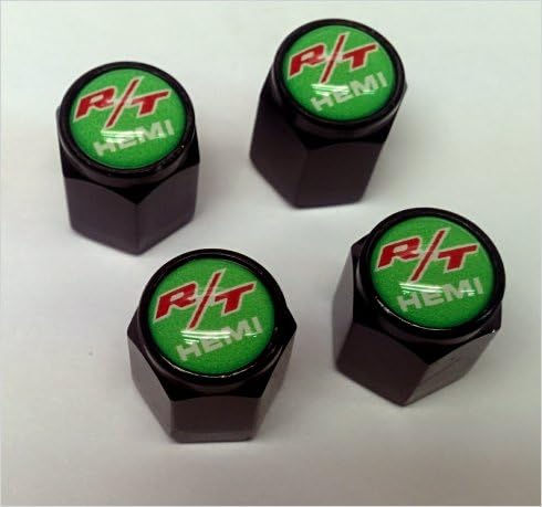 My Bling Caps RT Hemi Valve Stem Cap (Black - Sublime Green)