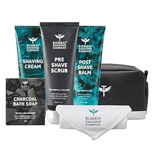 Bombay Shaving Co Premium Grooming and Shaving Kit Gift Hamper for Men | Pre Shave Scrub, Shaving Cream, Post Shave Balm…