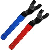 JIAKAI 2pc-Adjustable Pin Spanner Wrench,Angle Grinder Wrench Spanner,Spanner Wrench for Grinder(Blue+Red)