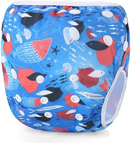 Martofbaby Washable Baby Swim Diapers for Girls Swimming Nappies 0-3 Years