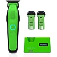 Supreme Trimmer Recharge Professional Trimmer for Barbers with 2 Removable Batteries, Professional Strong Motor, Smart Charge Stand, USB-C Charge & Zero Gap DLC Blades | ST777