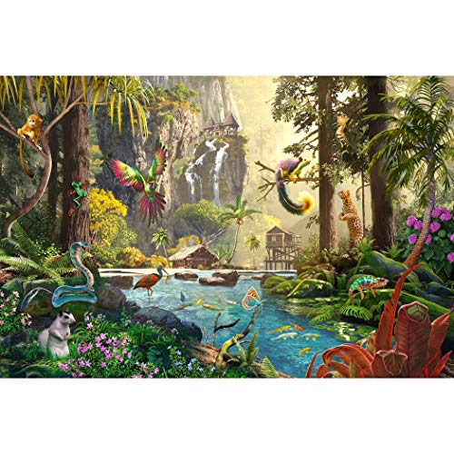 Lavievert 1000 Piece Jigsaw Puzzle Game for Adults and Kids - Tropical Forest