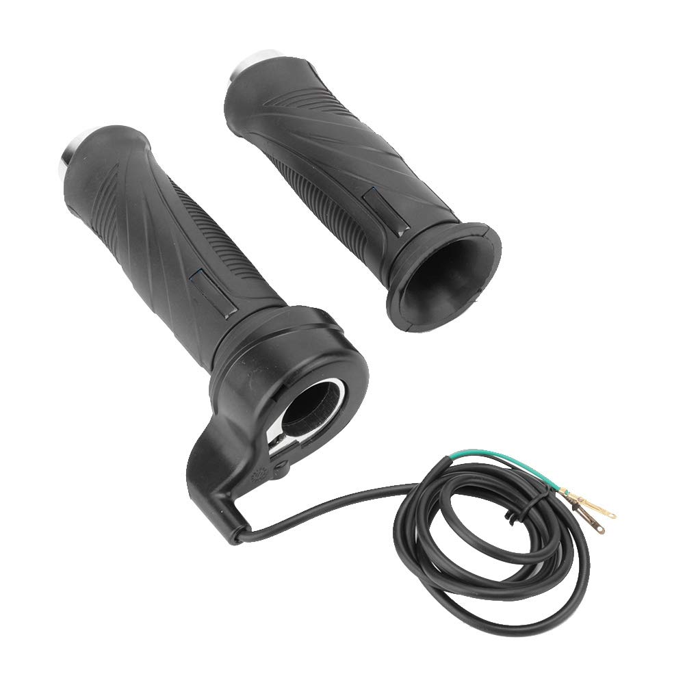 Photo 1 of 1 Pair 5V Rubber ABS Throttle Grip Universal for Electric Throttle, Motorcycle, Scooter 12V 24V 36V 48V