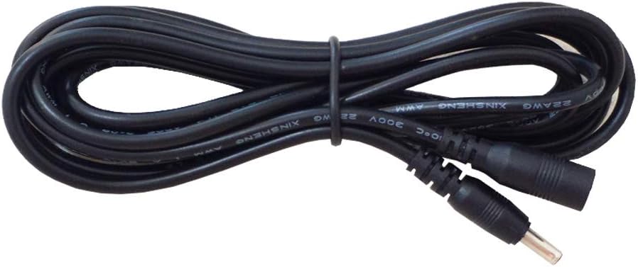 AsanWise DC Power Extension Cable - 5V Male to Female Adapter, 2m/6.6ft - Black, Suitable for DC Power Adapter CCTV Wireless IP Camera