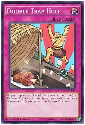 Amazon 遊戯王 英語版 Sece En080 Double Trap Hole 姑息な落とし穴 ノーマル 1st Edition トレカ 通販
