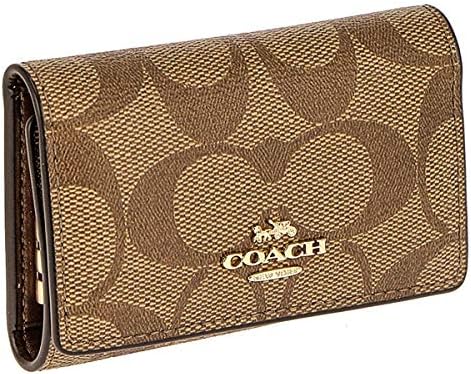 Coach コーチ キーケース 6連キーケース 超安い キーリング付き シグネチャー レディース カーキ 並行輸入品 F Ime74 メンズ ブラウン