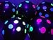 Blacklight Party Balloons - Black with Neon Polka Dots that Glow in the Dark under Blacklight - 11 inch Latex Balloons, 25 Count