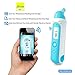Ear & Forehead Digital Thermometer - Safe & Easy for Babies, Adults, Children, LCD Display, Bluetooth Thermometer Free App DL, Track Health, Share Reading, Save Up to 10 Readings - Pyle (PHTM20BTBL)