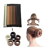 JJMG NEW 6pcs Bun Maker DIY Women Girls Perfect Hair Bun Making Styling French Twist Donut Bun Hairstyle Tool - 6 shades: Blond, Chestnut Color to Brunette