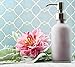 Cornucopia Brands Frosted Glass Soap Dispenser w/Stainless Steel Pumps (White Frosted, 8-Ounce, 2-Pack); Boston Round Bottles w/Pump Tops and Caps