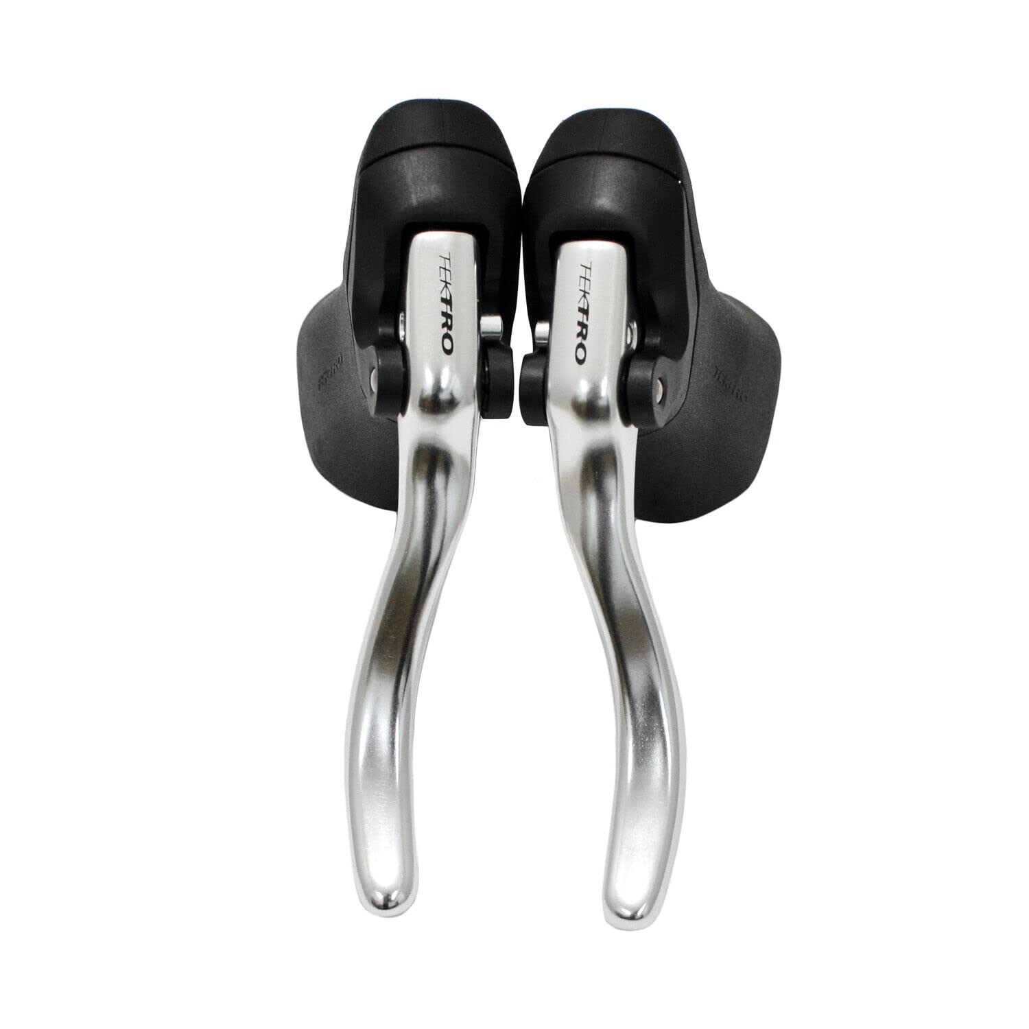 TEKTRO RL340 Brake Lever Set Road Bike 23.8mm & 24.2mm Rubber Hood Brake,Silver, MH2720