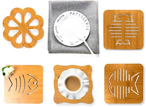 Ciho 5-Piece Drink Coasters, Cup Mat for Fine Wine Beer or Any Beverage Use on Bars or Fine Furniture, Prevent Furniture Damage,Tabletop Protection For Any Table Type, Wood, Glass, Soapstone