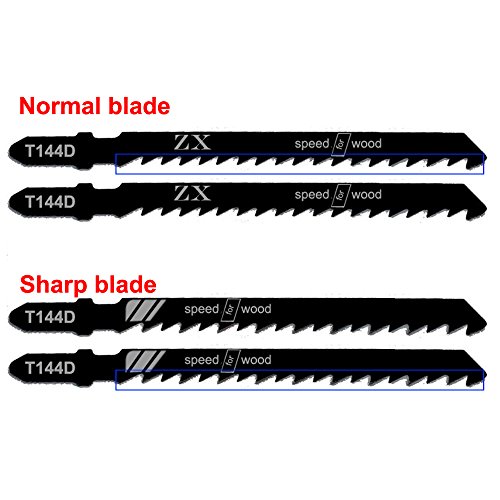 KINYOOO 10 Piece Jigsaw Blades Set with Storage Tube. Jigsaw Blade for Cutting Optimized for Cutting Metal, Wood, PVC, and Plastic. - Thumbnail 3