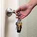 Nite Ize Key Ring Locker, Stainless Steel Keychain Ring with 5 Colorful Locking Plastic S-Biners