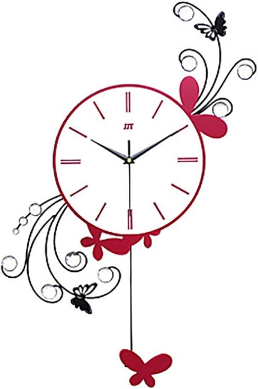 Tongzhengtai Decoracion Reloj De Pared Moderno De Plastico Y Metal