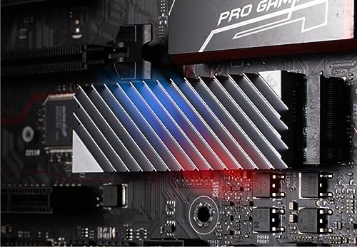 Dissipador de Calor para SSD M2 2280 em Alumínio, Com Thermal Pad - PROLONGA A VIDA ÚTIL DO SEU SSD - Desktop, PS5, PC - EASY IDEA NETWORK (PRATA)