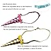 YanJie Shiny Unicorn Horn Glitter Elastic Headband Spiral Unicorn Horn Cosplay (Adjustable, Silver Iridescent)