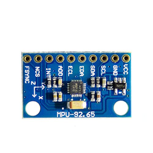 Anmbest 2PCS GY-9250 MPU9250 9-Axis 9 DOF Accelerometer, Gyroscope and Magnetometer Sensor Module 16 Bit AD Converter Data Output IIC I2C SPI