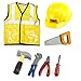 OUTAD Children's Engineer Role Play Costume Set, Ages 3-6 yrs