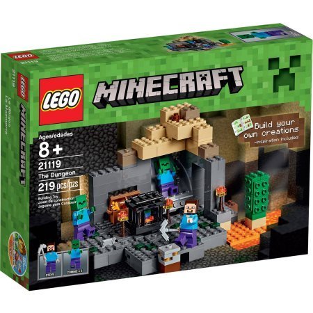 Lego Minecraft The Dungeon With Steve And Zombies Desertcart