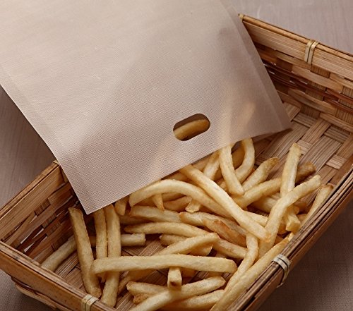 2 Pack Non-Stick Reusable Toaster Bags 6.7" x 7.5" - Oven, Microwave, Freezer & Dishwasher Safe GW22618 4 2 Pack Non-Stick Reusable Toaster Bags 6.7" x 7.5" - Oven, Microwave, Freezer & Dishwasher Safe GW22618 - Image 5