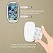Etekcity Wireless Doorbell Operating at 1000-feet with Plug-in Receiver, Battery-powered Receiver and Push Button, 52 Chimes, White (1-2)
