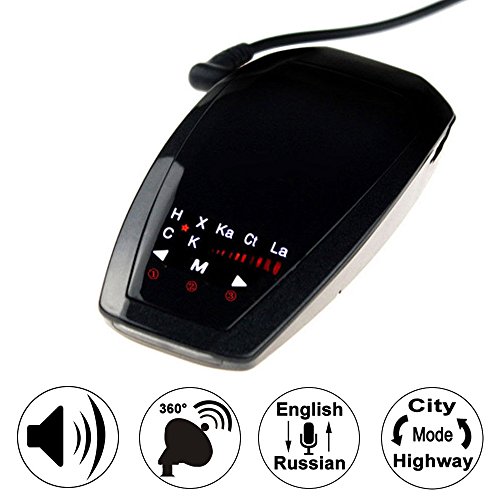Car speed radar detector, sqdeal auto radar laser speed gun detec…