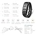 Fitness Activity Tracker, Smart Watch Heart Rate Monitor Wireless Waterproof IPX7 Bracelet HR Running Tracker Walk Counter Pedometer Steps Sleep Band-Black