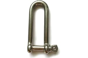 Jingyi Stainless Steel 316 Anchor Long D Shackle Choose Size 3/16",1/4",5/16",3/8"