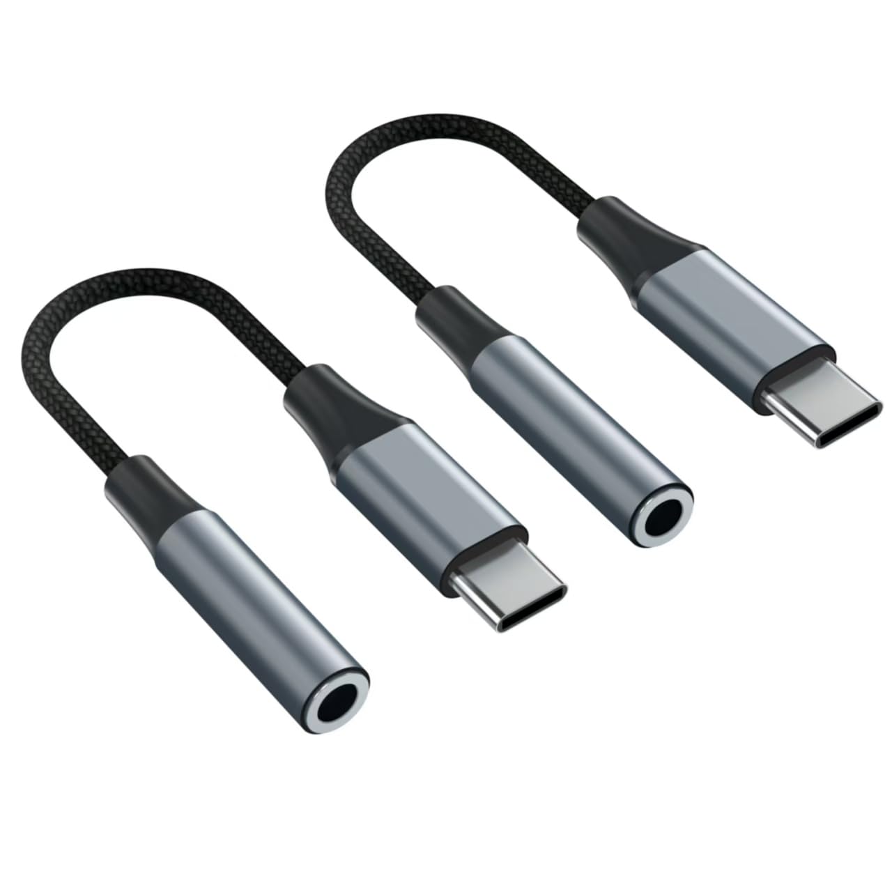 Photo 1 of YGKSAA 2pcs USB C to 3.5mm Female Headphone Jack Adapter, Upgrade Metal Case, Compatible with Samsung S20+/S21 Ultra, iPhone15 16, and More USB C Audio Devices