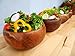 Pacific Merchants Trading Pacific Merchants Acaciaware 6- by 3-Inch Acacia Wood Round Calabash Serving / Salad Bowl, Set of 4,Brown