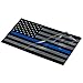 Aluminum Thin Blue Line Decal Blue Lives Matter Sticker Emblem | in Support of Police Officers and Law Enforcement 3.20