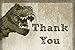 Old Blue Door Invites T-Rex Dinosaur Fill In Thank You Cards for Kids Birthday (20 Count with Envelopes)