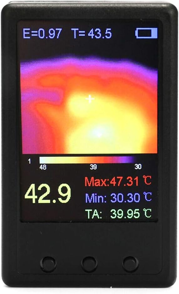Poitwo Handheld Thermograph Camera Infrared Temperature Sensor Portable Digital Thermal Imager