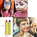 Buluri Face Paint Crayons, Face Painting Kits, 16 Colors Face Paint and Body Crayons, Safe & Non-Toxic Washable Face Paint, Face & Body Makeup for Parties, Cosplay, Birthday & Festivals