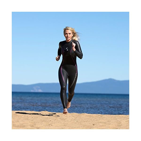 Triathlon-Wetsuit-53mm-Womens-Synergy-Endorphin-Fullsleeve-Smoothskin-Neoprene-for-Open-Water-Swimming-Ironman-Approved
