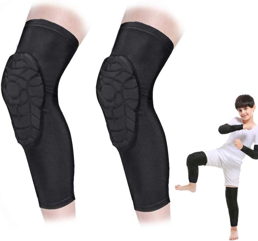 ACELIST Kids/Youth 5-15 Years Sports Honeycomb Compression Knee Pad Elbow Pads Guards Protective Gear for Basketball, Baseball, Football, Volleyball, Wrestling, Cycling. : Sports & Outdoors