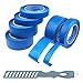 Painters Tape (1 & 2 Inch + Multitools) | for All DIY & Professional Painting Projects | Wide Blue Tape | Crepe Paper Masking Painter's Tape | Clean Removal & Multi-Surface Use (6)