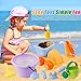 Beach Toys Set for Kids Toddlers Baby Sand Toys for Girls Boys, Soft 10 Pieces Pool Toy Set with Mesh Bag Truck Bucket Watering Can Water Whee Shovels Rakes,Fish Crab Sand Molds (10 Pieces Beach Toy)