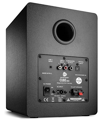 wavemaster CUBE NEO black - rek-luidsprekersysteem (50 Watt) met Bluetooth-streaming, digitale aansluiting en IR… - Afbeelding 3